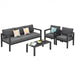 Costway 4 Pieces Outdoor Furniture Set for Backyard and Poolside - Majic Backyard