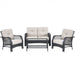 Costway 4 Pieces Patio Wicker Furniture Set with Coffee Table and Cushions - Majic Backyard