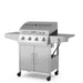 Costway 50000 BTU 5-Burner Propane Gas Grill with Side Burner and 2 Prep Tables - Majic Backyard