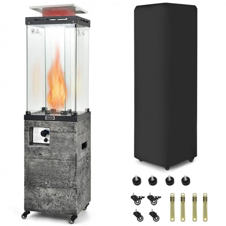 Costway 41,000 BTU Propane Patio Heater with Metal Hood - Majic Backyard