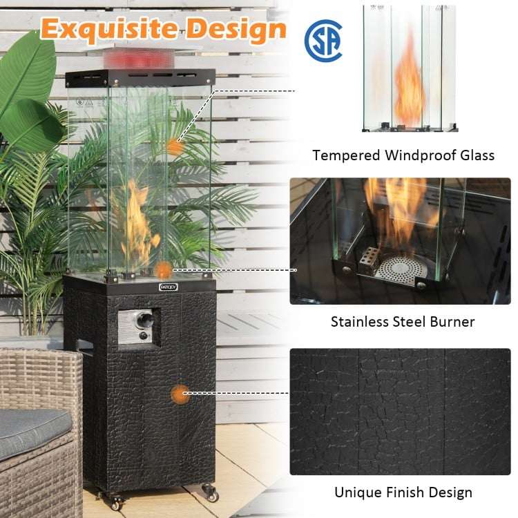 Costway 41,000 BTU Propane Patio Heater with Metal Hood - Majic Backyard