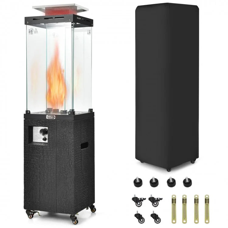 Costway 41,000 BTU Propane Patio Heater with Metal Hood - Majic Backyard