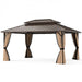 Costway 16' x 12' Hardtop Gazebo Outdoor for Patio Garden Deck Lawn Backyard Party Tent - Majic Backyard
