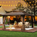 Costway 16' x 12' Hardtop Gazebo Outdoor for Patio Garden Deck Lawn Backyard Party Tent - Majic Backyard