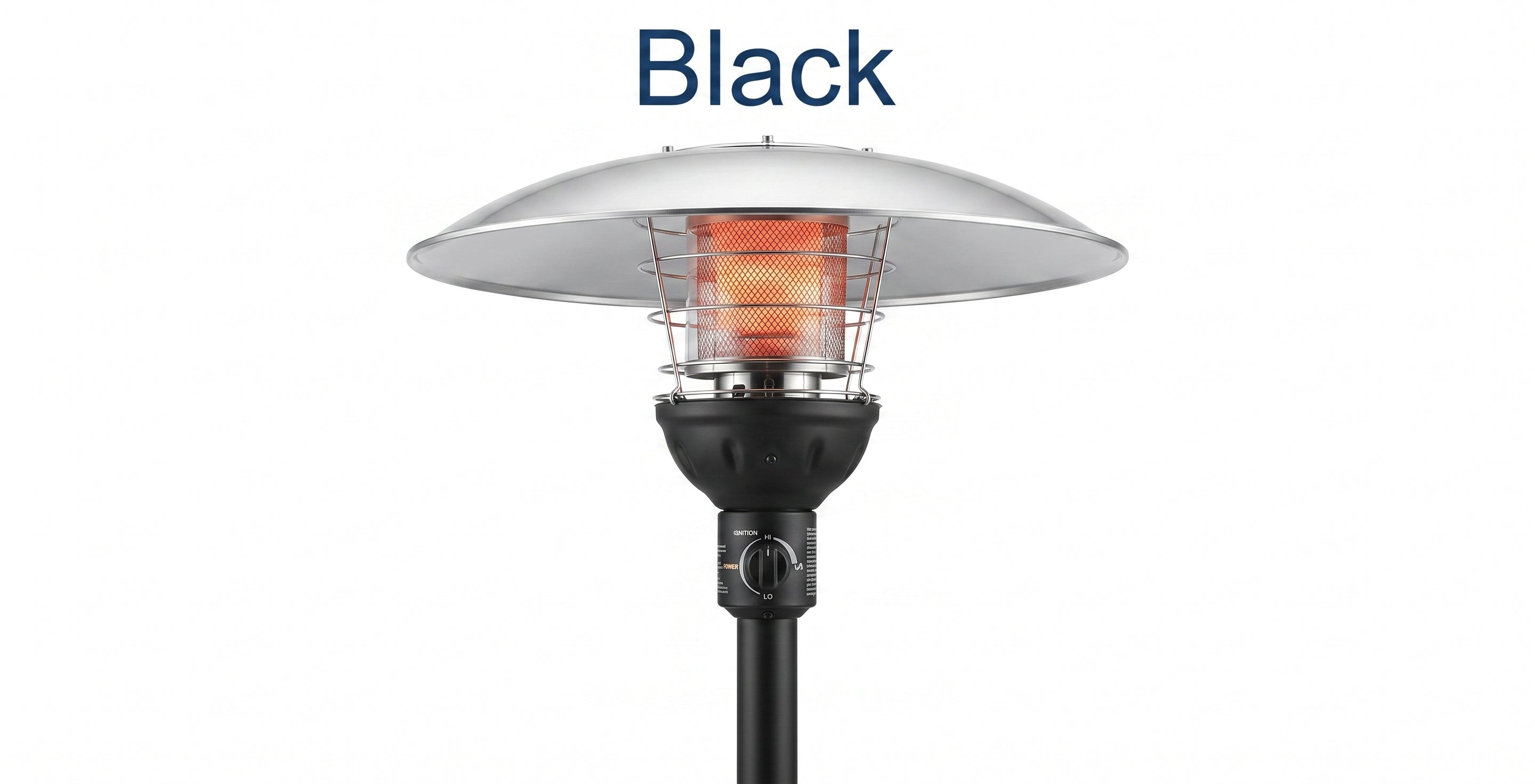 IR Energy EvenGLO GA301U 63" Pole Luxury Fixed Gas Patio Heater - Majic Backyard