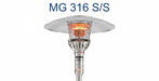 IR Energy EvenGLO GA301T 75" Pole Luxury Fixed Gas Patio Heater - Majic Backyard