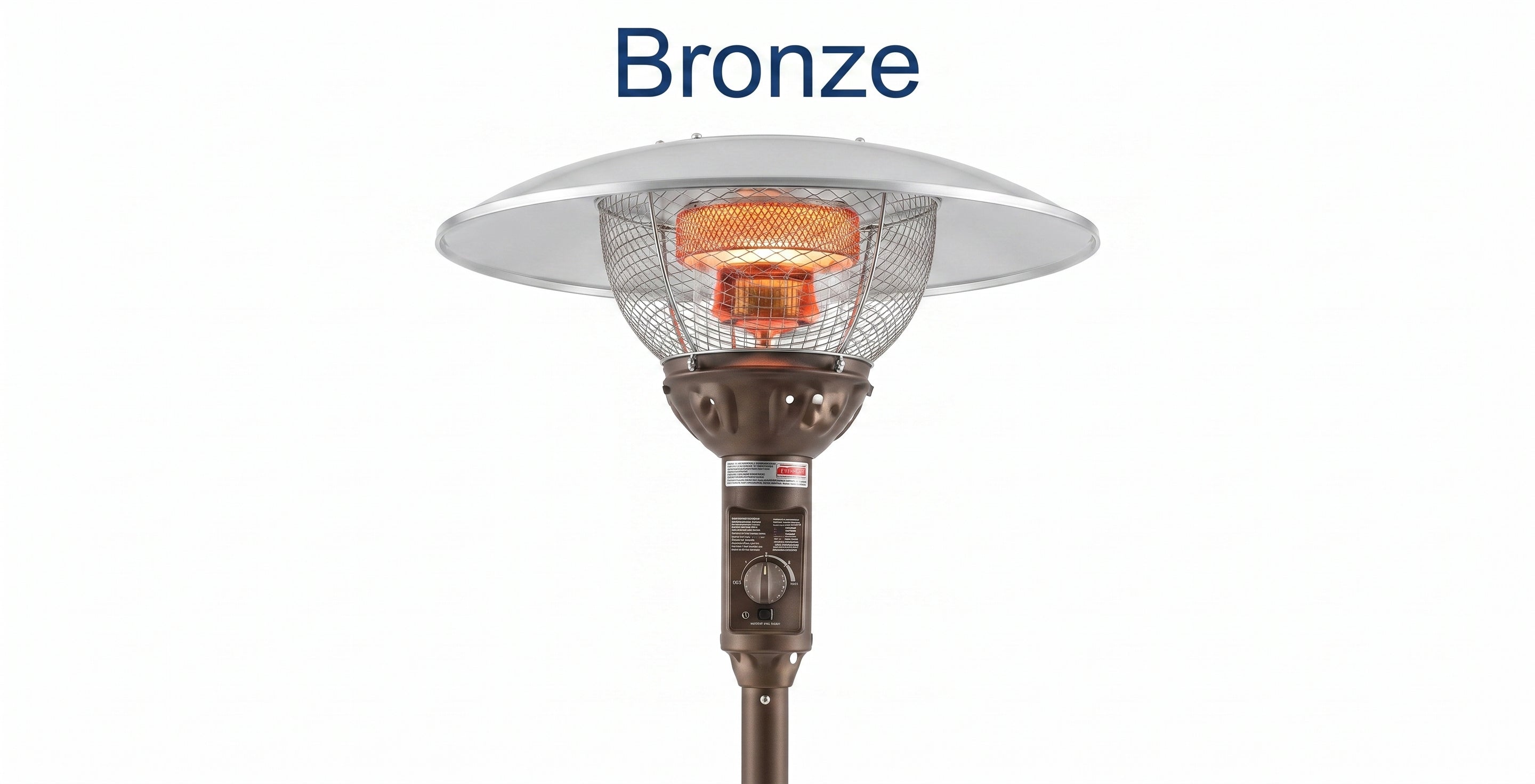 IR Energy EvenGLO GA301U 63" Pole Luxury Fixed Gas Patio Heater - Majic Backyard