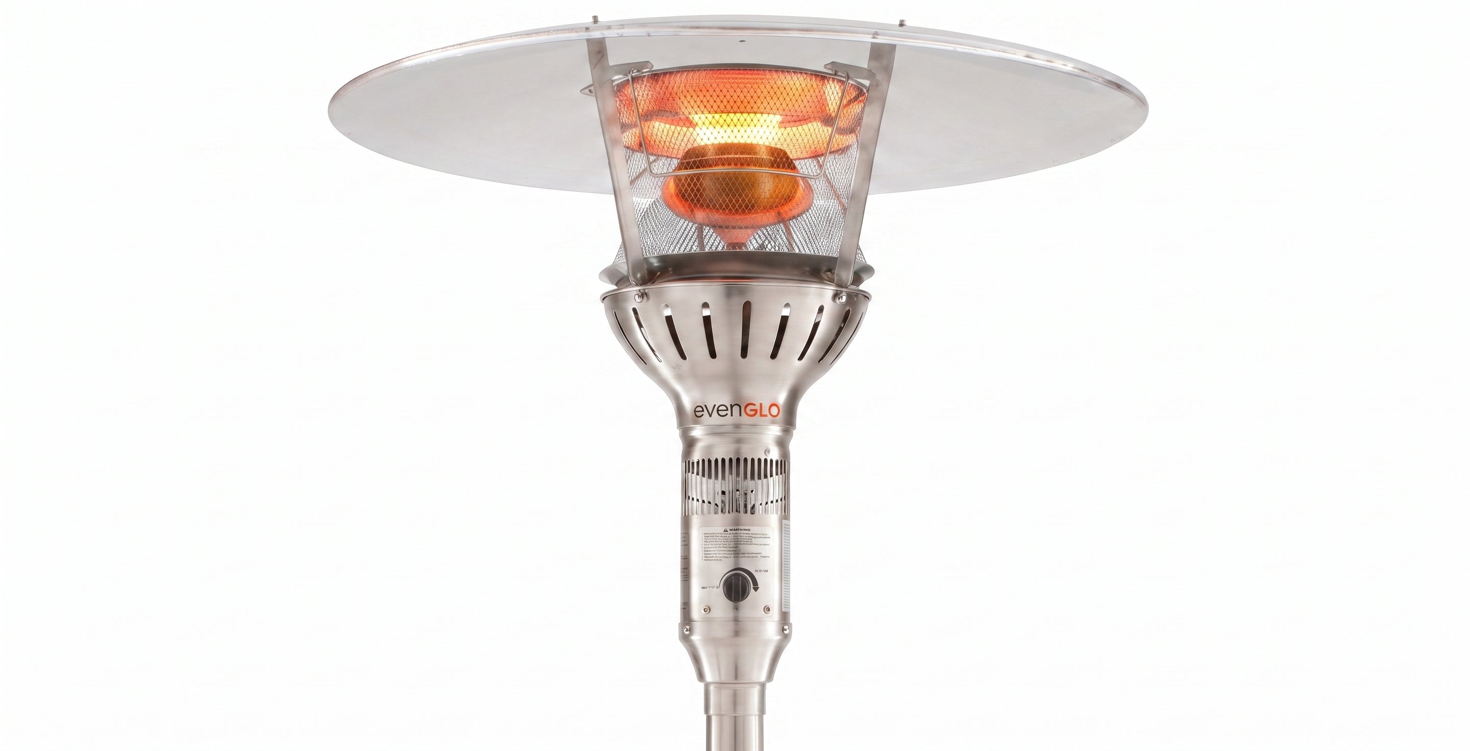 IR Energy EvenGLO GA301T 75" Pole Luxury Fixed Gas Patio Heater - Majic Backyard