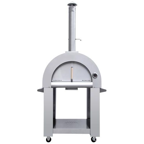 Omcan 32″ Stainless Steel Wood Fired Pizza Oven - Majic Backyard