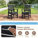 Costway 7 Pieces Patio Dining Set Outdoor HDPE Weather Resistant Table and Chairs Set - Majic Backyard