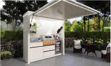 AFA A-Mini Luxury Lift-Up Outdoor Kitchen Pod | 304 Stainless Steel BBQ Station