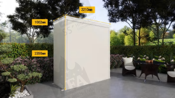 AFA A-Mini Luxury Lift-Up Outdoor Kitchen Pod | 304 Stainless Steel BBQ Station