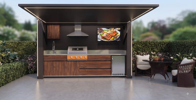 AFA A-Ultra Luxury Lift-Up Outdoor Kitchen Pod | 304 Stainless Steel BBQ Station - Majic Backyard