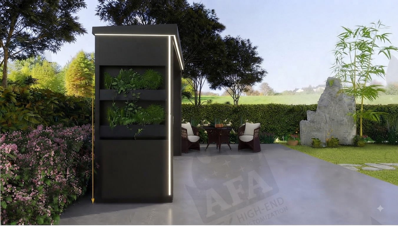 AFA A-Ultra Luxury Lift-Up Outdoor Kitchen Pod | 304 Stainless Steel BBQ Station