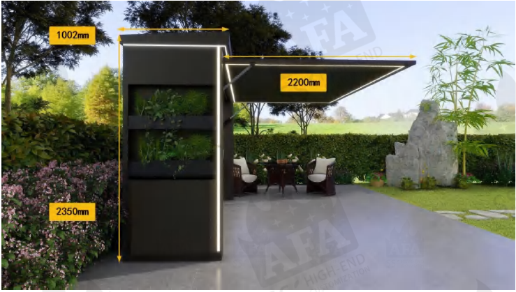 AFA A-Ultra Luxury Lift-Up Outdoor Kitchen Pod | 304 Stainless Steel BBQ Station