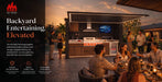 AFA A-Ultra Luxury Lift-Up Outdoor Kitchen Pod | 304 Stainless Steel BBQ Station - Majic Backyard