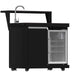 Forno All’Aperto 99,600 BTU Outdoor Kitchen, 5 Burners, Infrared Burners, Side Burner, Black Sintered Stone Countertops, Gas Pizza Oven, Sink Module, Bar & Beverage Center - Majic Backyard