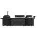 Forno All’Aperto 99,600 BTU Outdoor Kitchen, 5 Burners, Infrared Burners, Side Burner, Black Sintered Stone Countertops, Gas Pizza Oven, Sink Module, Bar & Beverage Center - Majic Backyard