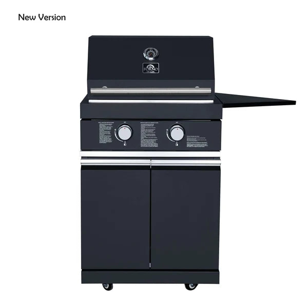 Forno All’Aperto 99,600 BTU Outdoor Kitchen, 5 Burners, Infrared Burners, Side Burner, Black Sintered Stone Countertops, Gas Pizza Oven, Sink Module, Bar & Beverage Center - Majic Backyard