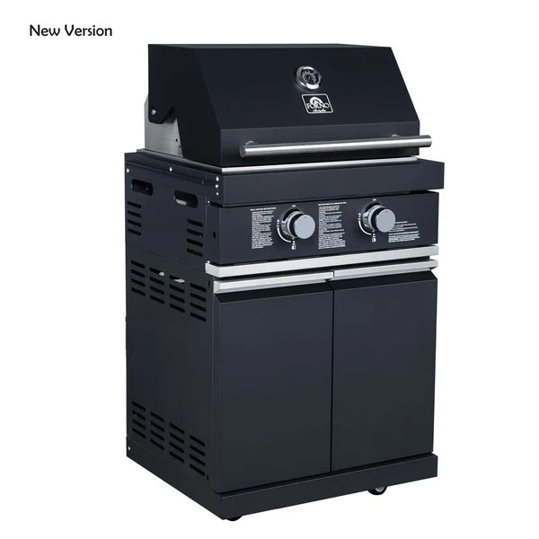 Forno All’Aperto 99,600 BTU Outdoor Kitchen, 5 Burners, Infrared Burners, Side Burner, Black Sintered Stone Countertops, Gas Pizza Oven, Sink Module, Bar & Beverage Center - Majic Backyard