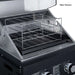Forno All’Aperto 99,600 BTU Outdoor Kitchen, 5 Burners, Infrared Burners, Side Burner, Black Sintered Stone Countertops, Gas Pizza Oven, Sink Module, Bar & Beverage Center - Majic Backyard
