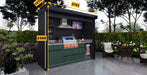 AFA B-Plus Luxury Roller Shutter Outdoor Kitchen Pod | 304 Stainless Steel BBQ Station - Majic Backyard