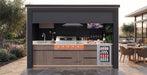 AFA C-Ultra Luxury Roller Blind Outdoor Kitchen Pod | 304 Stainless Steel BBQ Station - Majic Backyard