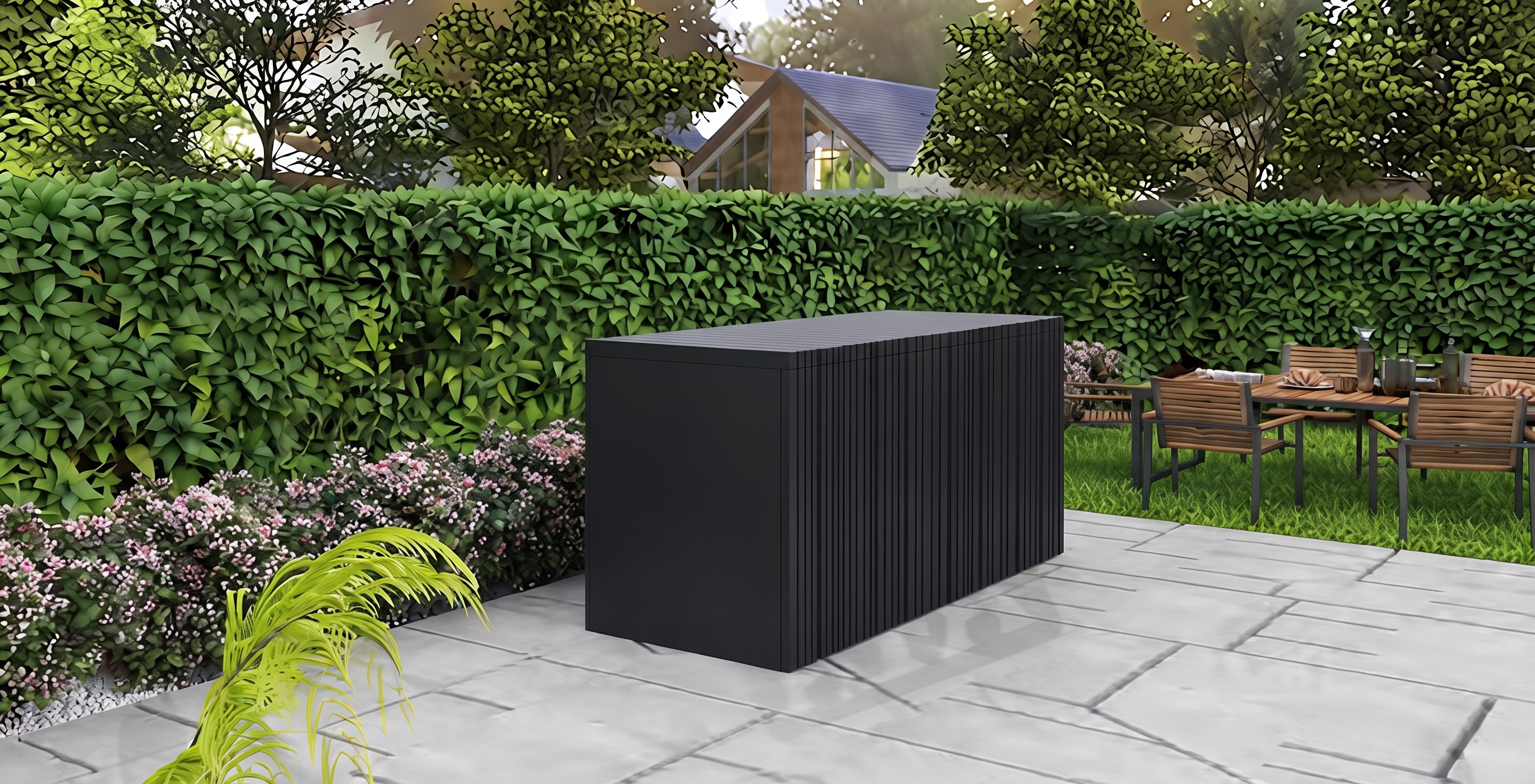 AFA D-Mini Luxury Roller Blind Outdoor Kitchen Pod | 304 Stainless Steel BBQ Station - Majic Backyard