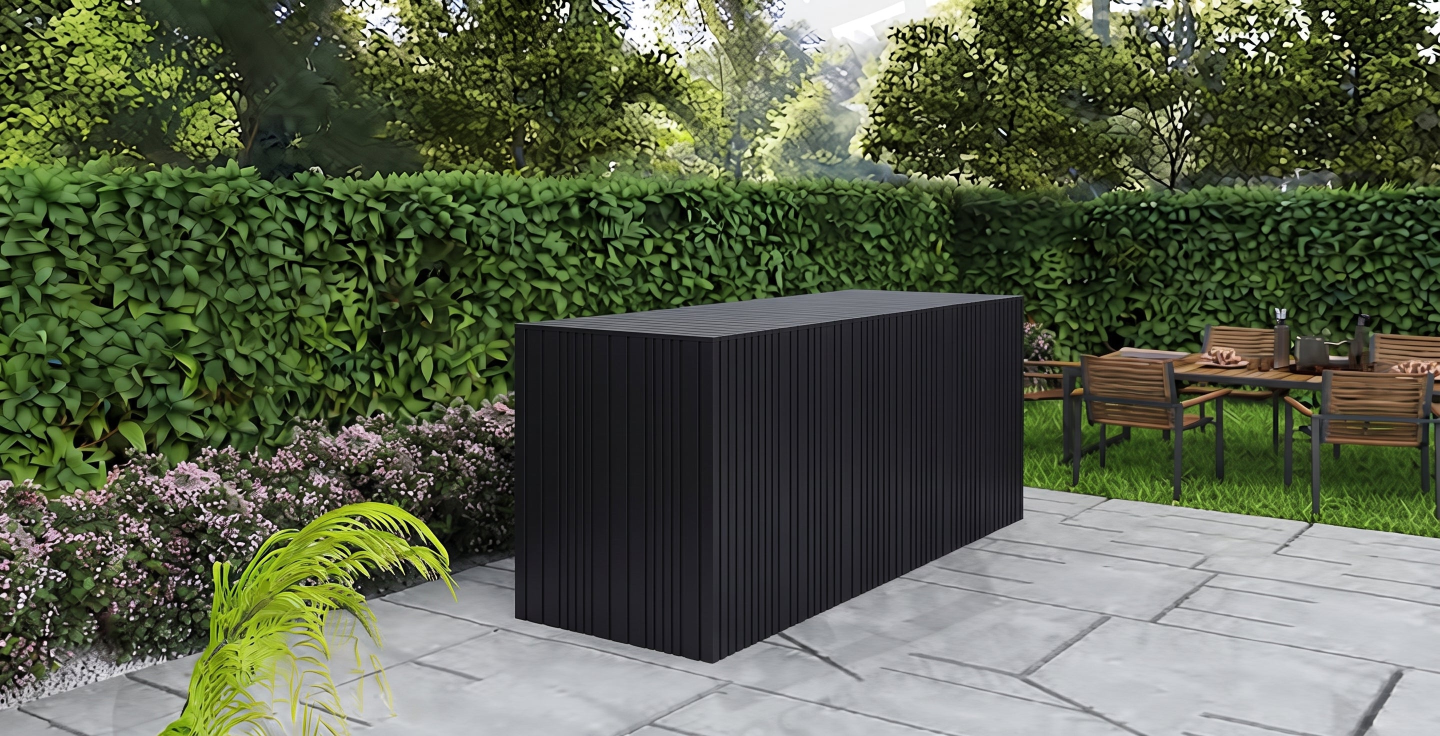 AFA D-Plus Luxury Roller Blind Outdoor Kitchen Pod | 304 Stainless Steel BBQ Station