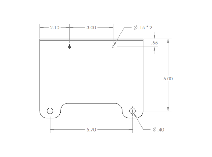 evenTube ETS Ceiling Bracket Kit for ETS 40, ETS 50 & ETS 60 Heaters - Black