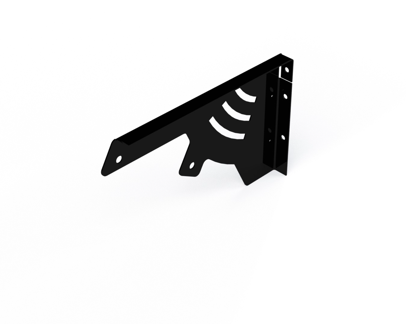 evenTube ETS Ceiling Bracket Kit Combustible 30° for ETS 40, ETS 50 & ETS 60 Heaters - Black