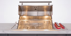 Forno Rimini Outdoor Kitchen: 30" BBQ 62,600 BTU, 4.8 cu.ft. Refrigerators, White Countertops SKU:FODKT2575WHT - Majic Backyard