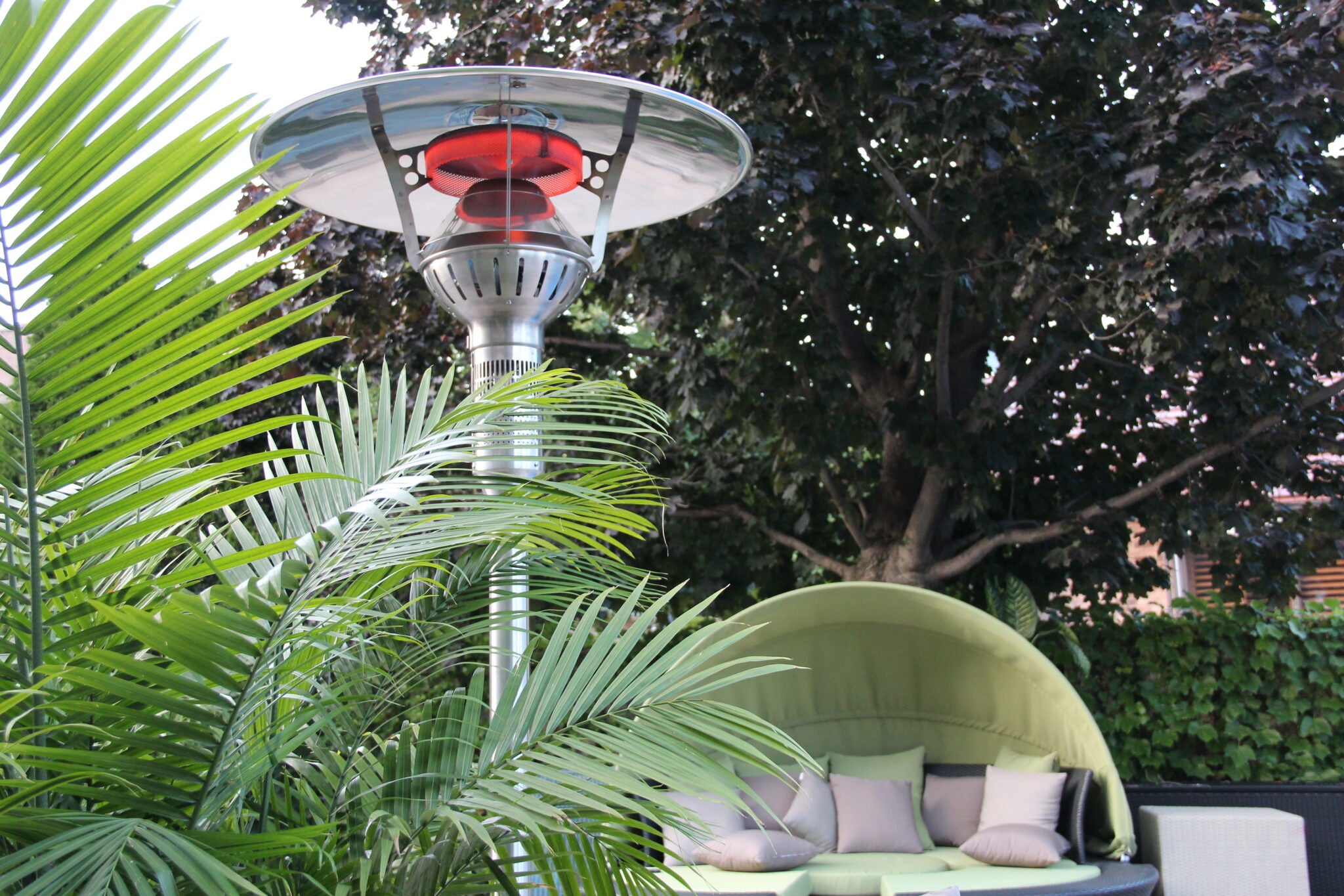 IR Energy EvenGLO Model GA301T Luxury Fixed Propane or Natural Gas Patio Heater - Majic Backyard