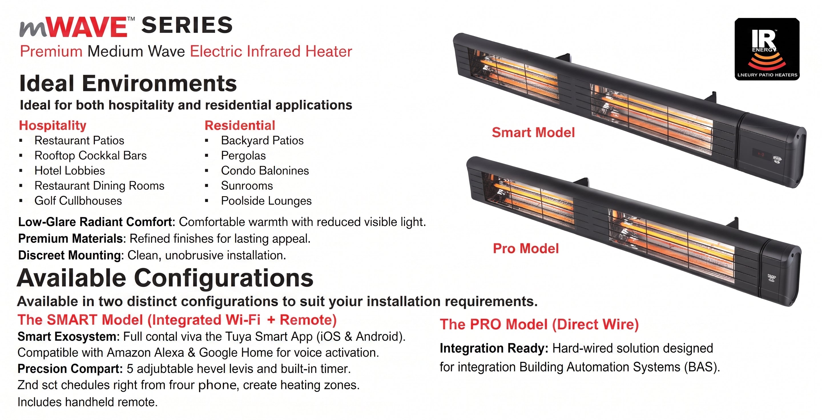 IR Energy MWave Luxury Outdoor Heater - Majic Backyard