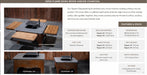A product information graphic for the Teppan 29 grill, showing two side-by-side views of the wooden grill with a built-in cutting board and a central grilling surface, alongside a features and specs table.