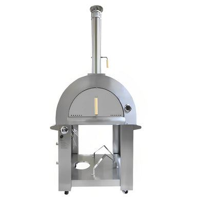 Crown Gas and Wood Fire Stainless Pizza Oven, HPO03SH, Accessories Included - Majic Backyard