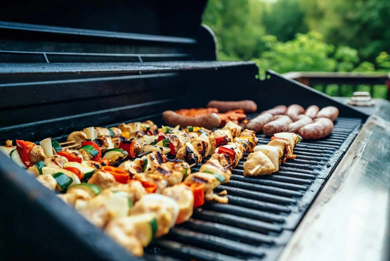 Outdoor cooking and BBQ equipment for a backyard entertaining station