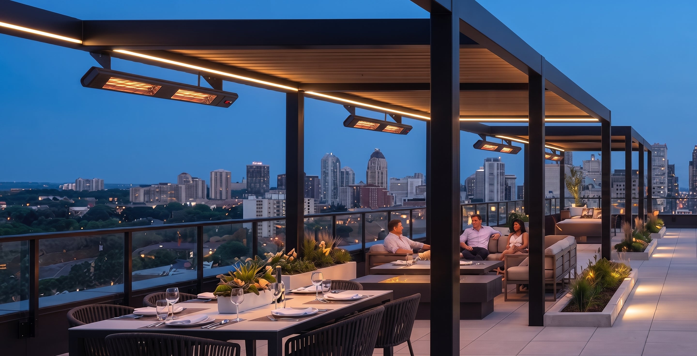 IR Energy MWave Luxury Outdoor Heater - Majic Backyard