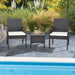 Costway 4 Pieces Patio Wicker Dining Armchair Set with Soft Zippered Cushion-Set of 4 - Majic Backyard