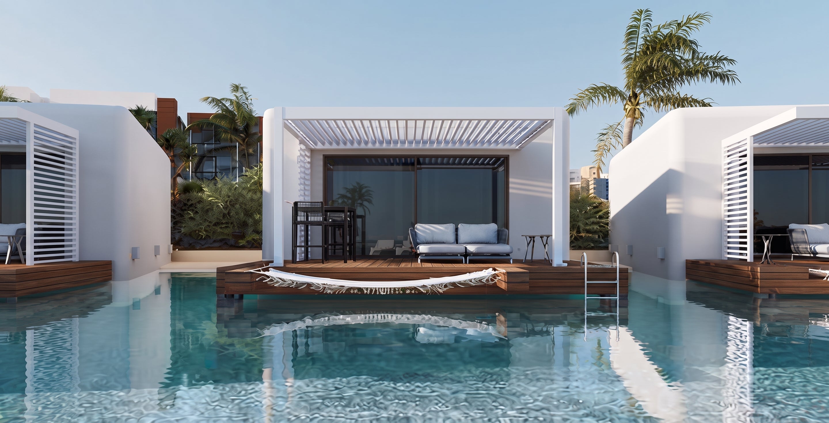 AlunoTec Palora P4 Aluminum Louvered Pergola | Motorized & Manual Luxury Patio Cover